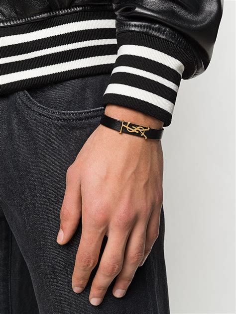 gold ysl bracelet|farfetch saint laurent bracelet.